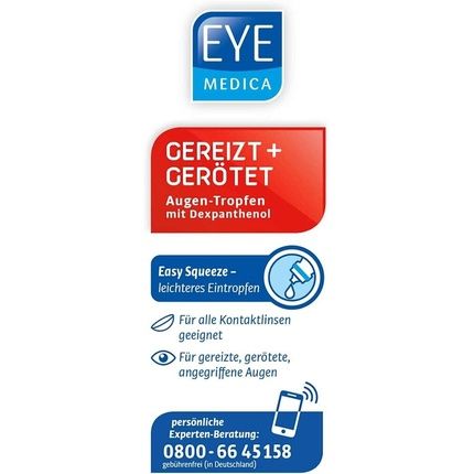 Eyemedica Eye Drops Irritated And Red 10Ml - Image 3