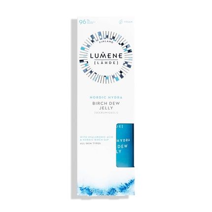 Lumene Nordic Hydra Birch Dew Jelly Dual Hydrating Serum Face Moisturizer With Hyaluronic Acid And Nordic Birch Sap 1.7 Fl Oz