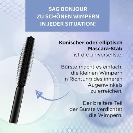 Eveline Cosmetics Variete Waterproof Volumizing Mascara With Precision Silicone - Image 3