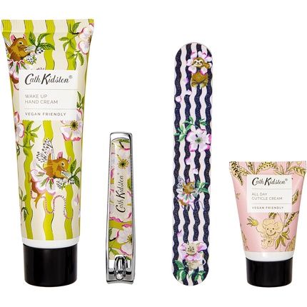 Cath Kidston Story Tree Manicure Set In Tin Hand Cream 50Ml Cuticle Cream 15Ml Emery Board Nail Clippers Complete Nail Care - Image 3