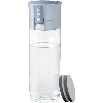 Brita Model Vital Water Filter Bottle Light Blue 600Ml Including 2 Microdisc Filters - Practical Water Bottle With Water Filter For Travel Filters Chlorine & Bacteria When Drinking/Dishwasher Safe