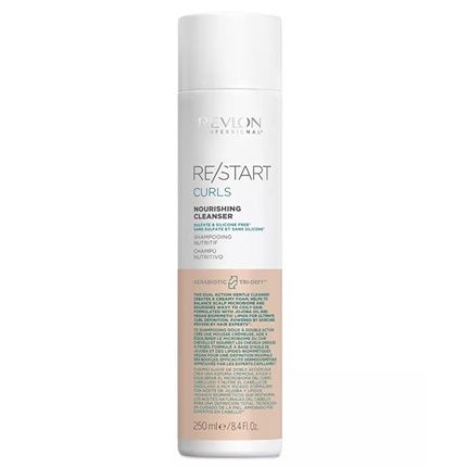 Revlon Restart Curls Nourishing Cleanser 250Ml Nourishing Shampoo For Curly And Wavy Hair