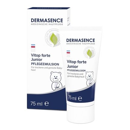 Dermasence Vitop Forte Junior Intensive Care For Sensitive Dry Children'S Skin 75Ml - Strengthens Skin Barrier - For Babies From Three Months And Toddlers