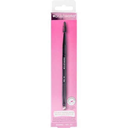Brushworks No. 22 Double Ended Brow Brush And Spoolie