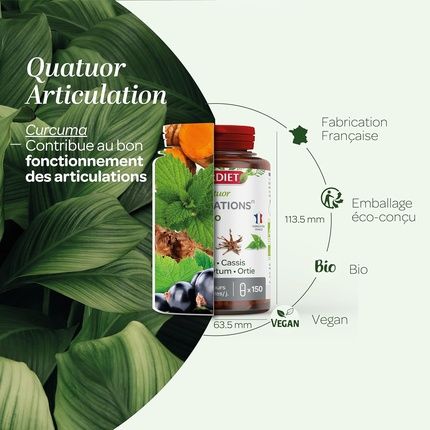 Superdiet Quatuor Articulations Bio Turmeric And Blackcurrant - Image 3