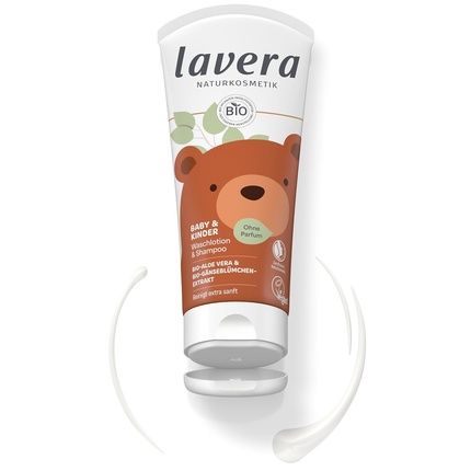 Lavera Baby & Children'S Wash Lotion And Shampoo - Gentle Cleansing For Skin