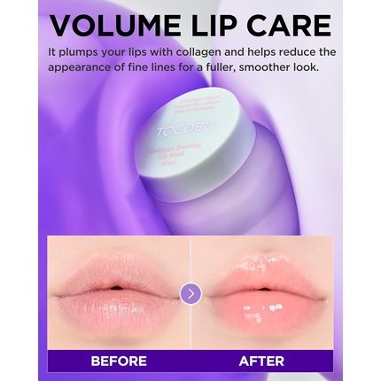 Tocobo Collagen Boosting Lip Mask Korean Overnight Lip Plumper Treatment - Image 3