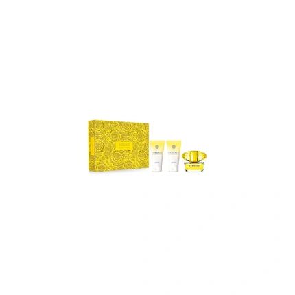 Versace Yellow Diamond Gift Set Eau De Toilette 50Ml Spray 50Ml Shower Gel 50Ml Body Lotion