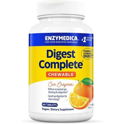 Enzymedica Digest Chewable Digestive Enzymes Orange 60 Tablets
