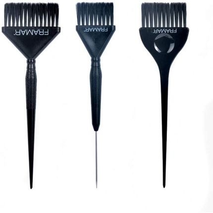Framar Family Pack Black Brush Set 3 Pieces