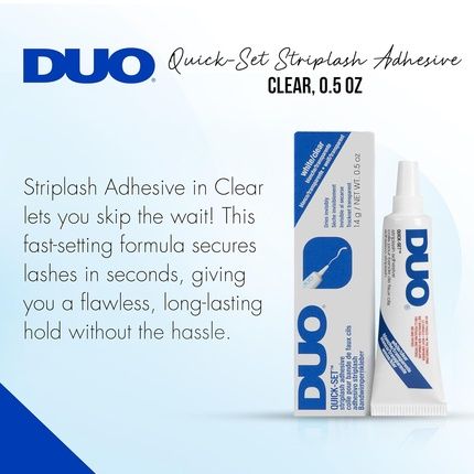 Duo Quick Set Clear Lash Glue Strip Lash Adhesive Latex Free Rapid Dry - Image 3