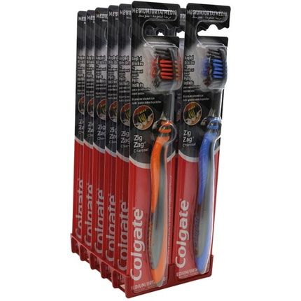 Colgate Colgate Toothbrush Zig Zag Charcoal Medium