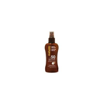 Babaria Protective Sun Oil Spf 50 With Tahitian Monoi Oil 100Ml