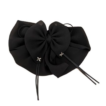 Ecarlat Hair Clip Black Bow - Stylish Hair Accessory