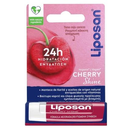 Liposan Fruity Shine Cherry Lip Care Balm 4.8G 5.5Ml