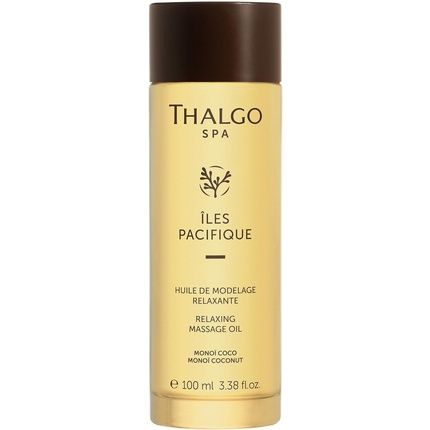 Thalgo Spa Iles Pacifique Relaxing Massage Oil 100Ml - Contains Monoi And Coconut Oil For Deeply Relaxing And Skin-Nourishing Effect