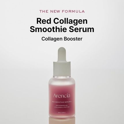 Arencia Red Collagen + Peptide Smoothie Serum With 8% Niacinamide And Vitamin C
