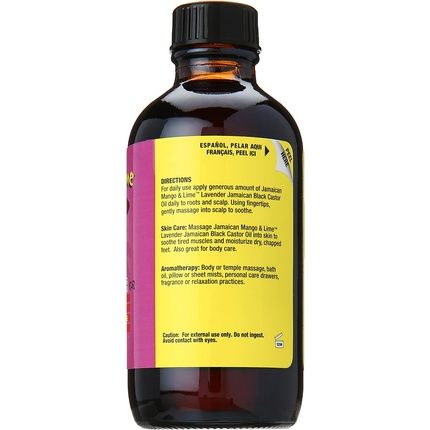 Jamaican Mango & Lime Black Castor Oil Lavender 4Oz - Image 3