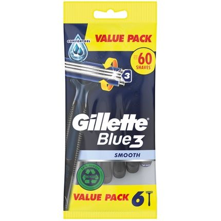 Gillette Blue3 Smooth Disposable Razors 6 Pack