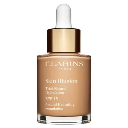 Clarins Skin Illusion Natural Hydrating Foundation Spf 15 110 Honey 30 Ml - Image 4