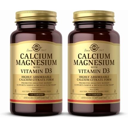 Solgar Calcium Magnesium With Vitamin D3 150 Tablets