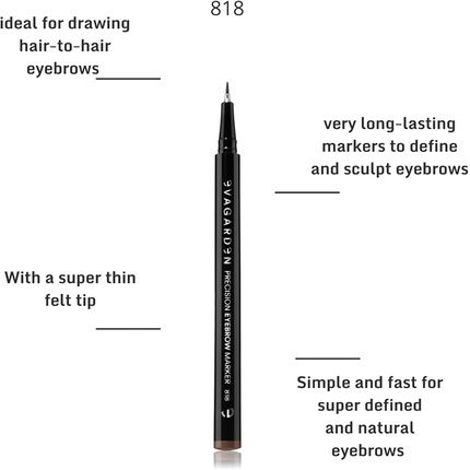 Precision Eyebrow Marker 818 Light By Evagarden For Women 0.02 Oz