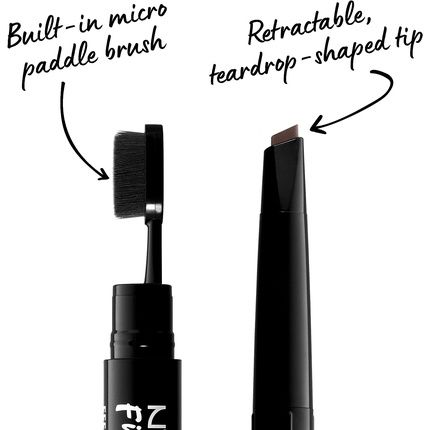 Nyx Professional Makeup Fill & Fluff Eyebrow Pomade Pencil Chocolate - Image 3