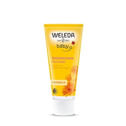 Weleda Baby Care Natural Cosmetics Set - Body Care Cream For Soothing Dry Skin + Face Cream For Dry And Sensitive Facial Skin