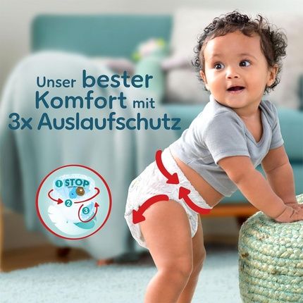 Pampers Baby Diapers Pants Size 6 Premium Protection Extra Large With Stop And Protect Pocket - Image 3