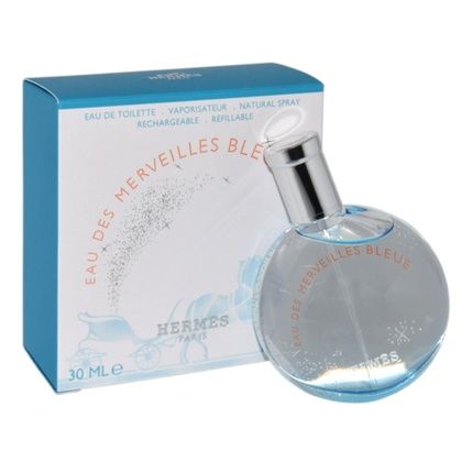 Hermes Eau Des Merveilles Bleue Refillable Eau De Toilette 30Ml For Women