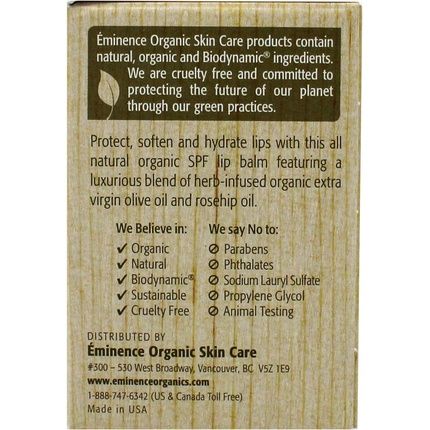 Rosehip And Lemongrass Lip Balm With Spf 15