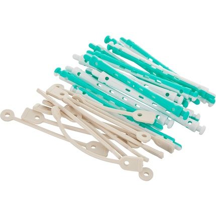 Eurostil Bigudi 12 Two-Tone Long No. 6 Unique Standard Hair Rollers - Image 3