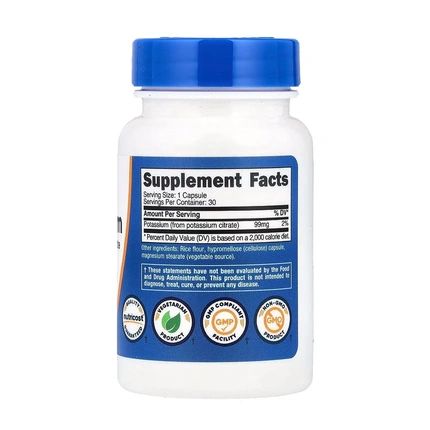 Nutricost Potassium Citrate 99 Mg 30 Capsules