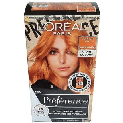 L'Oreal Preference 7.432 Santa Monica Copper/Blonde Hair Color - Image 3