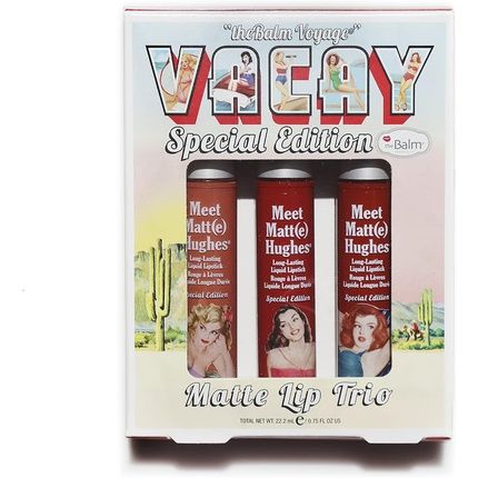 Thebalm Voyage Vacay Matte Lip Trio Special Edition - 3 Pieces 0.25Oz Lipstick