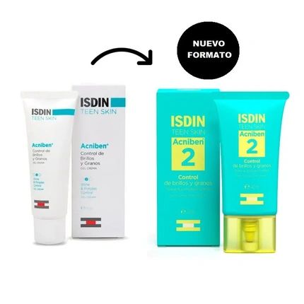 Isdin Teen Skin Acniben 2 Gel Cream For Shine And Grain Control 40Ml - Image 3