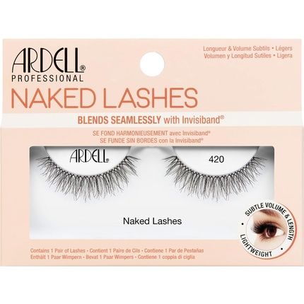 Ardell Naked Lashes Real Hair Eyelashes Original Style 420 - Without Eyelash Glue