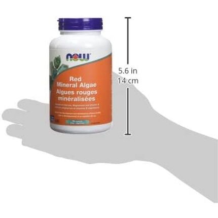 Now Foods I Red Mineral Algae Red Mineral Algae Vegetarian Calcium