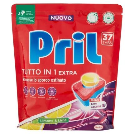 Pril Tabs Dishwasher Tablets 37 Pcs Tutto In 1 Extra