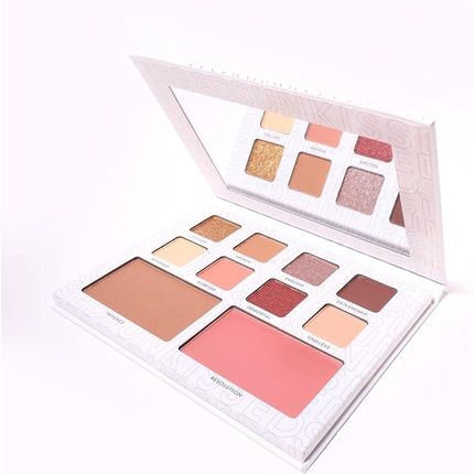 Sunkissed Infinite Radiance Eyes Face Palette With Bronzer Blusher Highlighter Powder And Eyeshadows In A Range Of Shades