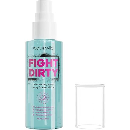 Wet N Wild Fight Dirty Makeup Clarifying Setting Spray With Hydrating And Balancing Formula - Natural Finish