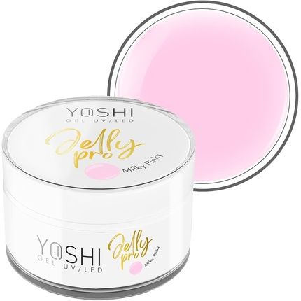 Yoshi Jelly Pro Gel Nails 50Ml Extra Strong Manicure Uv Gel Professional Builder Gel For Nails Milky Pink