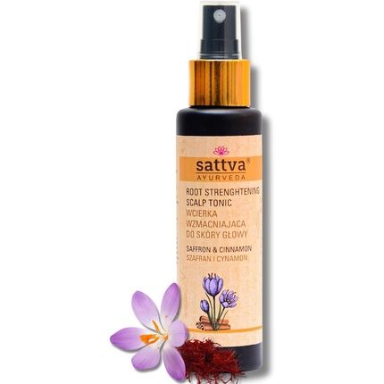 Sattva Ayurveda Rub In Strengthening Scalp Lotion Saffron Cinnamon 100Ml