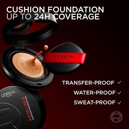 L'Oreal Paris Infallible Fresh Wear Cushion Foundation Flawless On-The-Go - Image 3