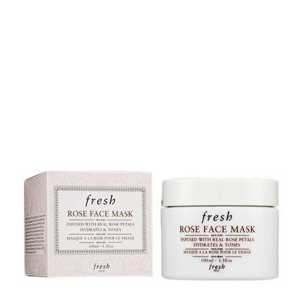 Fresh Rose Hydrating Treatment Face Mask With Rose Petals 3.4Oz 100Ml