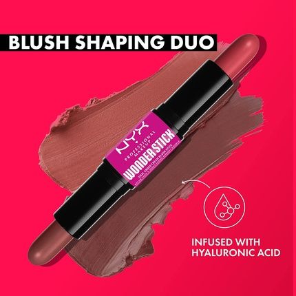 Nyx Professional Makeup Blush Wonder Stick With Hyaluronic Acid Coral And Deep Peach 03