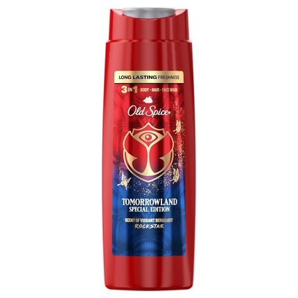 Old Spice Rockstar Men'S Shower Gel & Shampoo 250Ml 3-In-1 Hair & Face