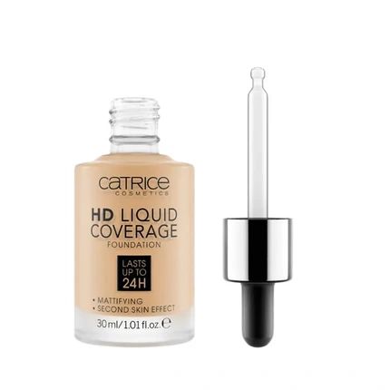 Catrice Hd Liquid Coverage Foundation 036 Hazelnut Beige 30Ml Lasts Up To 24 Hours