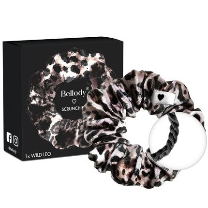 Bellody Velvet Scrunchies Strong Hold Exclusive Colors 1 Piece Wild Leo Leopard Hair Scrunchie