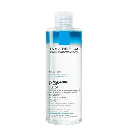 La Rocheposay Oil Infused Micellar Water Ultra 400Ml Twophase Micellar Water For Ultrasensitive Skin
